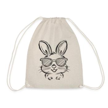 Lustiger Hase Niedliches Kaninchen Hasen Geschenk - Turnbeutel - Natur - Vorne