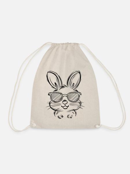 Lapin drôle lapin mignon lapin cadeau - Sac de sport léger - nature
