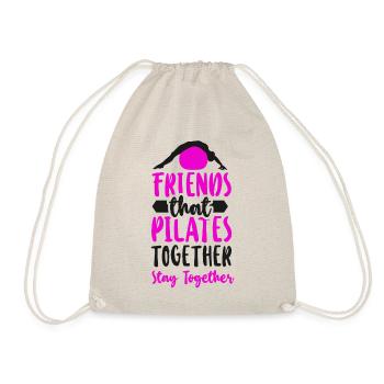 Pilates Instructor Teacher Friends - Drawstring Bag - nature - Front