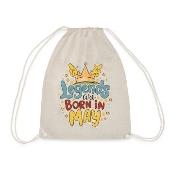 Legends are born in May - Turnbeutel - Natur - Vorne