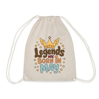 Legends are born in May - Turnbeutel - Natur - Vorne