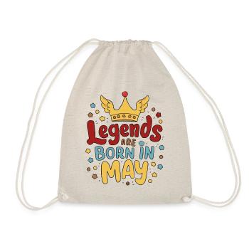 Legends are born in May - Turnbeutel - Natur - Vorne