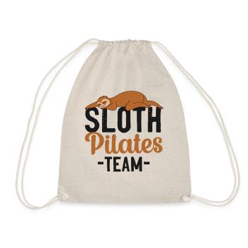 Pilates Instructor Teacher Sloth - Turnbeutel - Natur - Vorne