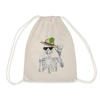 Jardinier squelette Épinards Jardinage Mime Végétarien - Sac de sport léger - nature - Devant