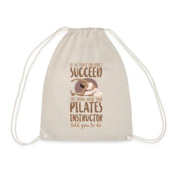 Pilates Instructor Teacher If At - Drawstring Bag - nature - Front