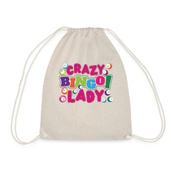 Joueur de bingo Crazy Bingo Lady - Sac de sport léger - nature - Devant