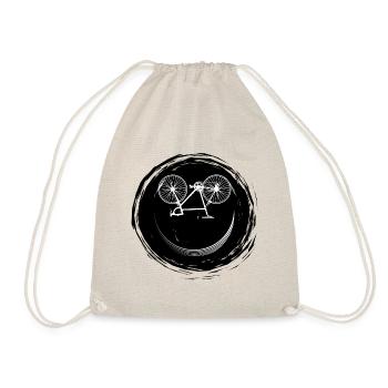 Bicycle Face - Drawstring Bag - nature - Front