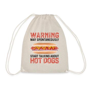 Hot Dog Adult Warning May - Turnbeutel - Natur - Vorne