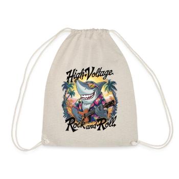 Drôle de requin avec guitare Vacances d’été à la plage - Sac de sport léger - nature - Devant
