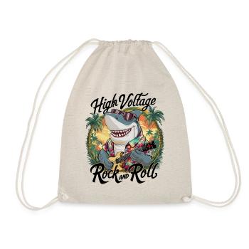 Drôle de requin avec guitare Vacances d’été à la plage - Sac de sport léger - nature - Devant