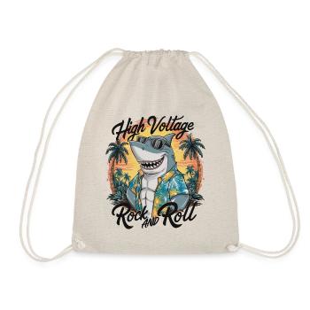 Drôle de requin avec des lunettes de soleil vacances d’été à la plage - Sac de sport léger - nature - Devant