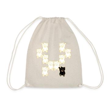 Cats different unusual cat deiifernz - Drawstring Bag - nature - Front