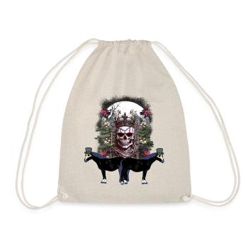 Horse Medieval Horses Skull Plague Horror - Drawstring Bag - nature - Front