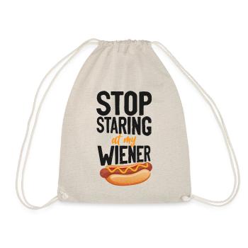 Hot Dog Adult Humor Pun Naughty - Turnbeutel - Natur - Vorne