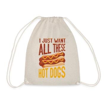 hot-dog adulte je veux juste tout - Sac de sport léger - nature - Devant