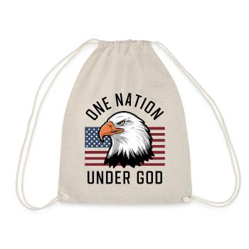 Amérique États-Unis Dire Une Nation sous Dieu 4 juillet - Sac de sport léger - nature - Devant