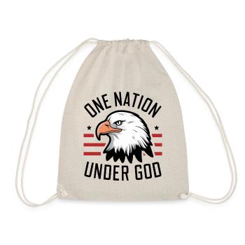 Amérique États-Unis Dire Une Nation sous Dieu 4 juillet - Sac de sport léger - nature - Devant
