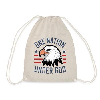 Amérique États-Unis Dire Une Nation sous Dieu 4 juillet - Sac de sport léger - nature - Devant