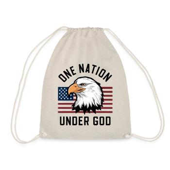 Amérique États-Unis Dire Une Nation sous Dieu 4 juillet - Sac de sport léger - nature - Devant