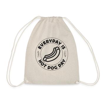 Hot Dog Adult Every Day Is Hot Dog - Drawstring Bag - nature - Front