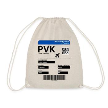 Preveza Aktio Boarding Pass Griechenland Urlaub - Turnbeutel - Natur - Vorne