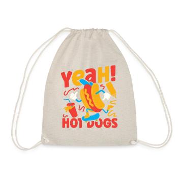 Hot Dog Adult Yeah! Hot Dogs - Turnbeutel - Natur - Vorne