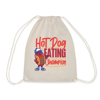 Hot-dog Adulte Manger des hot-dogs - Sac de sport léger - nature - Devant