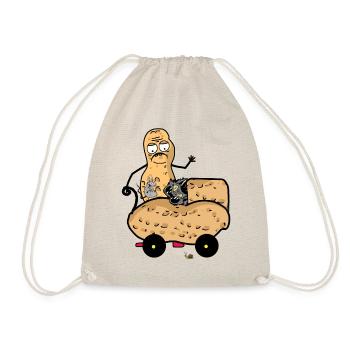 Cacahuète Chats Chaton Papa Animaux Chat Enfant - Sac de sport léger - nature - Devant
