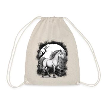 Licorne Licornes Conte de fées Cheval Chevaux Forêt - Sac de sport léger - nature - Devant