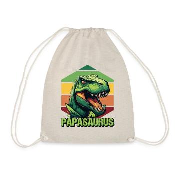 Papa Père Dino Dinosaure Papasaurus - Sac de sport léger - nature - Devant