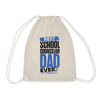 School Counselor Dad Best School - Turnbeutel - Natur - Vorne