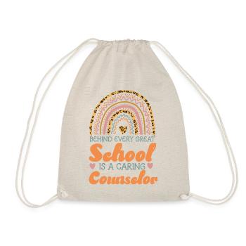 School Counselor Rainbow Behind - Turnbeutel - Natur - Vorne