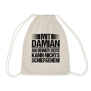 First name Damian - Drawstring Bag - nature - Front