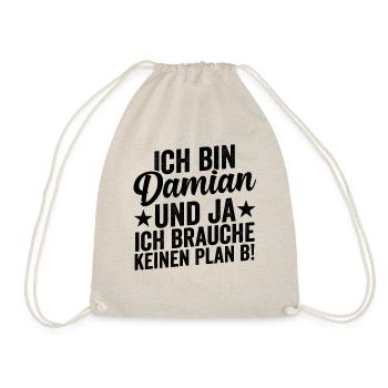 First name Damian - Drawstring Bag - nature - Front