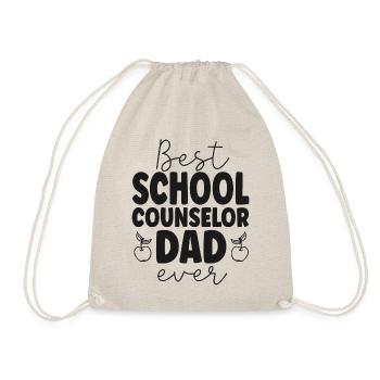 School Counselor Dad Best School - Turnbeutel - Natur - Vorne