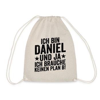 Prénom Daniel - Sac de sport léger - nature - Devant