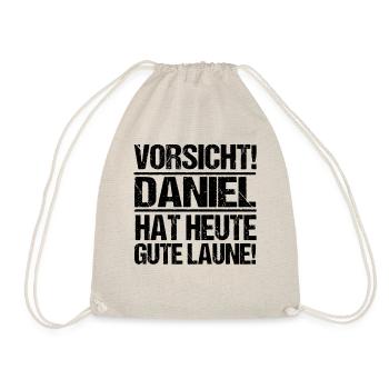 Prénom Daniel - Sac de sport léger - nature - Devant