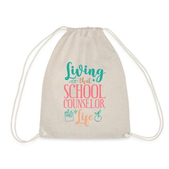 School Counselor Living That - Turnbeutel - Natur - Vorne