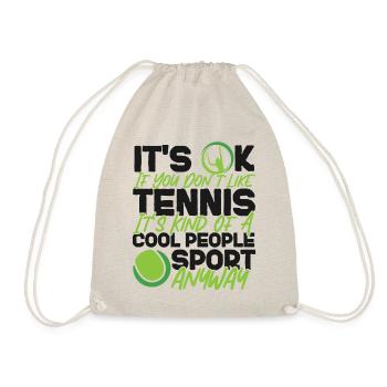 Funny Tennis Player Racket It's Ok - Turnbeutel - Natur - Vorne