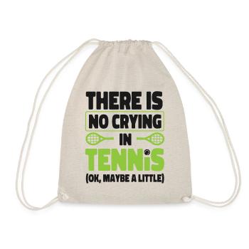 Funny Tennis Player Racket There - Drawstring Bag - nature - Front
