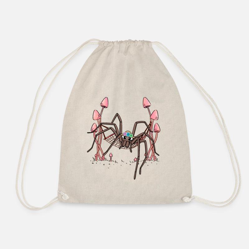 Spinne Spinnen abhängen Hängematte Spinnennetz - Turnbeutel - Natur