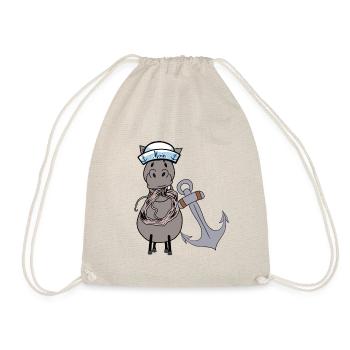maritime, seahorse, horse, sailor, sailor, moin, child - Drawstring Bag - nature - Front