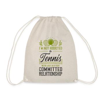 Funny Tennis Player Racket I'm Not - Turnbeutel - Natur - Vorne