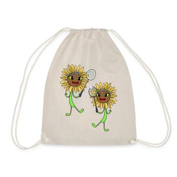 Sunflowers Tennis Tennis Players Sports Children - Drawstring Bag - nature - Front