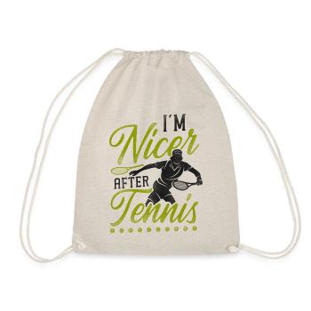drôle de raquette de joueur de tennis je suis - Sac de sport léger - nature - Devant