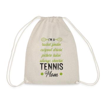 Funny Tennis Player Racket Mom I'm - Turnbeutel - Natur - Vorne