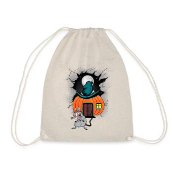 Rat Rats Pumpkin Mouse Mice Kids Child House - Drawstring Bag - nature - Front