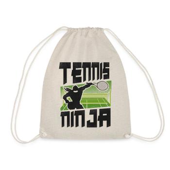 Drôle de joueur de tennis Raquette Ninja - Sac de sport léger - nature - Devant