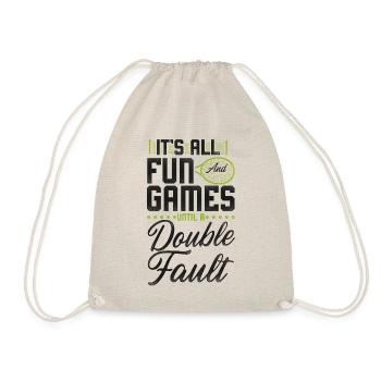 Funny Tennis Player Racket It's - Turnbeutel - Natur - Vorne