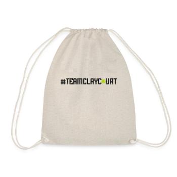 Funny Tennis Player Racket - Drawstring Bag - nature - Front